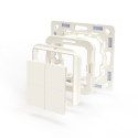 Shelly · Plug & Play Accessories · "BLU Wall Switch 4 Adapter Busch-Jaeger" · White - 232793 - 1