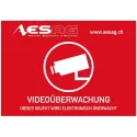 Warning sticker "Video surveillance" 70x55 mm