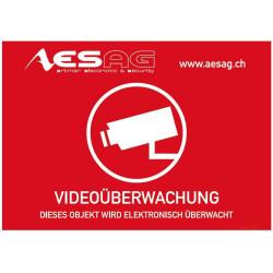 Warning sticker "Video surveillance" 70x55 mm