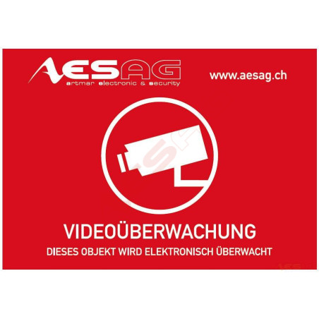 Warn-Aufkleber "Videoüberwachung" 70x55 mm