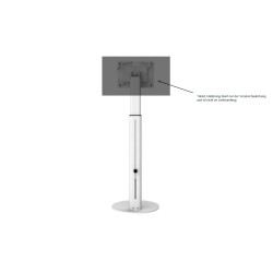 VESA stand holder height adjustable for tablet, display, monitor 7.5cm/10cm, white 198302 ALLNET 1 - Artmar Electronic & Sec