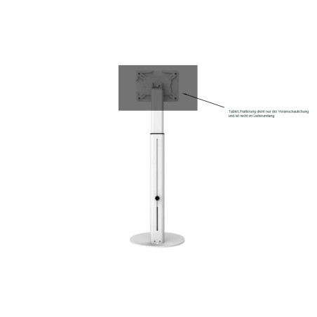 VESA stand holder height adjustable for tablet, display, monitor 7.5cm/10cm, white 198302 ALLNET 1 - Artmar Electronic & Sec