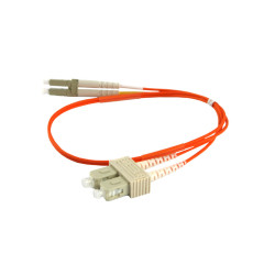 LWL-2-Faser-Patchk. 5mtr.LC-SC, 50/125um, OM2, AD3mm, Synergy 21 - 76242 - 1