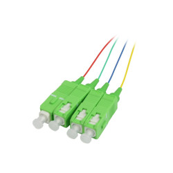 LWL-Pigtail-SC(APC) 9/125u, 1,5mtr. OS2, 4-Pack, farbig, G652.D, Synergy 21, 166410 Synergy 21 Kabel, Dosen, etc. 1 - Artmar Ele
