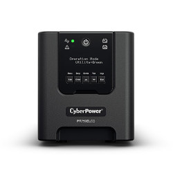 CyberPower USV, PR Tower-Serie, 750VA/675W, Line-Interactive, reiner Sinus, LCD, USB/RS232, incl. SNMP-Karte RMCARD205,** 2 A