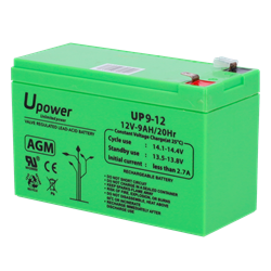 UPOWER - AGM-Blei-Säure Akku 12V, 9Ah