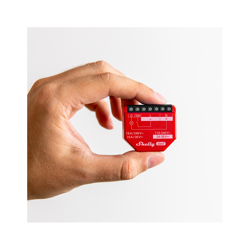 Shelly · Flush-mounted · "1PM Gen3" · Pack of 4 · Relay · max 16A · 1 channel · WLAN · BT - 235560 - 2