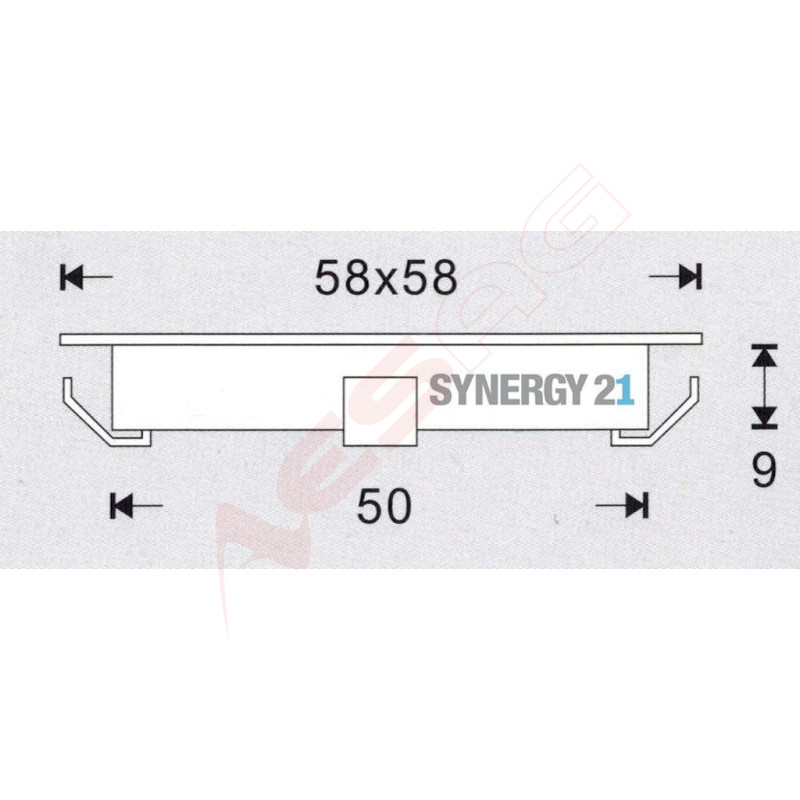 Synergy 21 Bodeneinbaustrahler ARGOS quadratisch IP54 cw Synergy 21 LED - Artmar Electronic & Security AG 