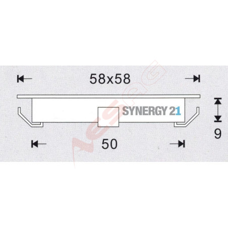 Synergy 21 Bodeneinbaustrahler ARGOS quadratisch IP54 cw Synergy 21 LED - Artmar Electronic & Security AG 