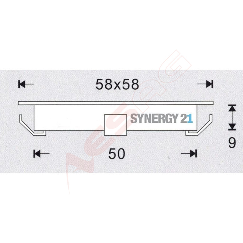 Synergy 21 Bodeneinbaustrahler ARGOS quadratisch IP54 RGB Synergy 21 LED - Artmar Electronic & Security AG 