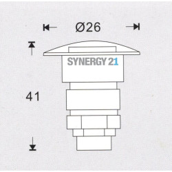 Synergy 21 LED Bodeneinbaustrahler ARGOS rund in-G IP65 ww 90° Synergy 21 LED - Artmar Electronic & Security AG 