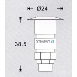 Synergy 21 LED Bodeneinbaustrahler ARGOS rund in-G-A IP67 ww Synergy 21 LED - Artmar Electronic & Security AG 