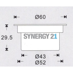 Synergy 21 LED Bodeneinbaustrahler ARGOS rund in-G IP67 ww Synergy 21 LED - Artmar Electronic & Security AG 