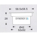 Synergy 21 Bodeneinbaustrahler ARGOS quadratisch in-G IP67 ww Synergy 21 LED - Artmar Electronic & Security AG 