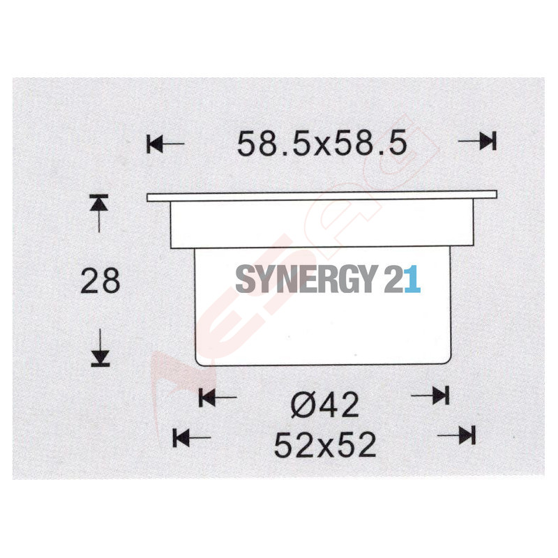 Synergy 21 Bodeneinbaustrahler ARGOS quadratisch in-G IP67 ww Synergy 21 LED - Artmar Electronic & Security AG 