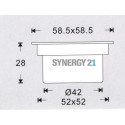 Synergy 21 Bodeneinbaustrahler ARGOS quadratisch in-G IP67 cw Synergy 21 LED - Artmar Electronic & Security AG 