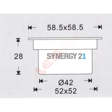 Synergy 21 Bodeneinbaustrahler ARGOS quadratisch in-G IP67 cw Synergy 21 LED - Artmar Electronic & Security AG 