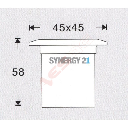 Synergy 21 LED Bodeneinbaustrahler ARGOS quadratisch in-G-C IP67 ww Synergy 21 LED - Artmar Electronic & Security AG 