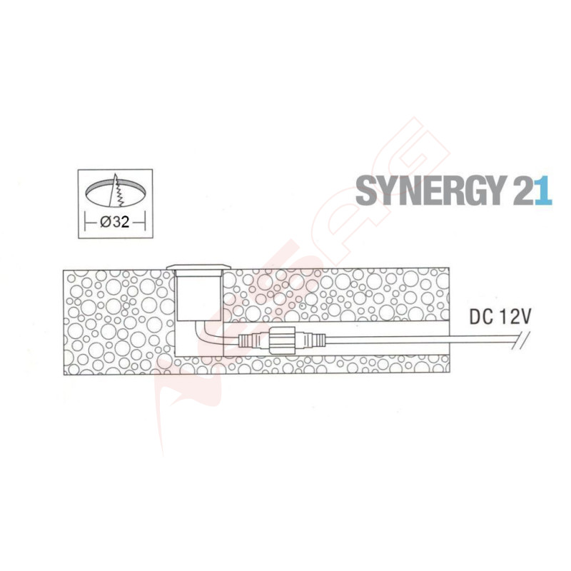 Synergy 21 LED Bodeneinbaustrahler ARGOS quadratisch in-G-C IP67 ww Synergy 21 LED - Artmar Electronic & Security AG 