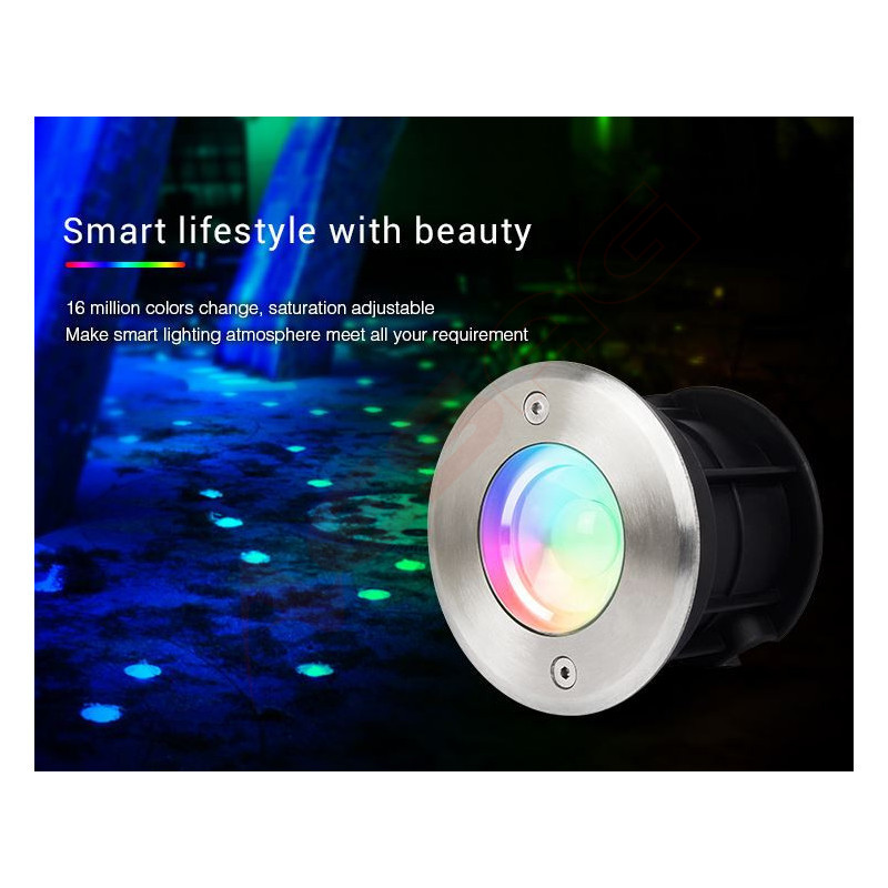 Synergy 21 LED Subordinate Bodeneinbaustrahler 5W RGB+CCT mit Funk und WLAN *Milight/Miboxer* Synergy 21 LED - Artmar Electronic