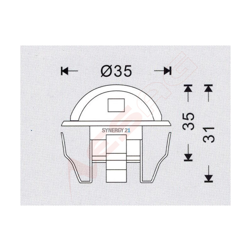 Synergy 21 LED Bodeneinbaustrahler ARGOS rund minimax IP65 ww 90° Synergy 21 LED - Artmar Electronic & Security AG 