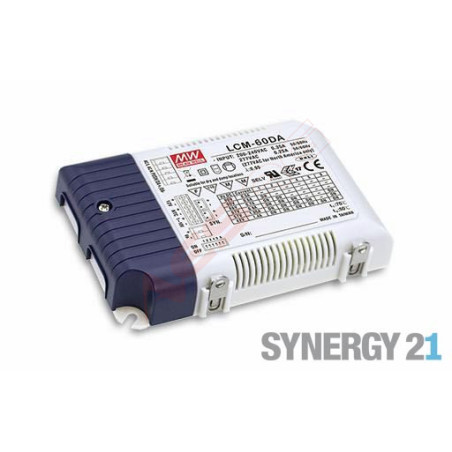Mean Well Power Supply - CC Driver 700mA ~60W dali dim - 104642 - 1