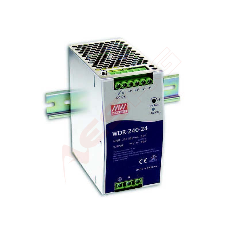 Mean Well Netzteil - 24V 240W Hutschiene Meanwell - Artmar Electronic & Security AG 