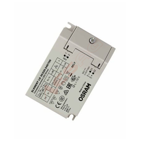 Osram Netzteil - CC Driver 700mA, 21~42V Element Osram - Artmar Electronic & Security AG 