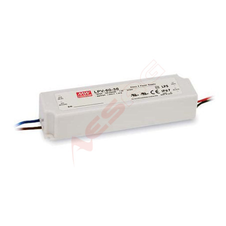 Mean Well Netzteil - 12V 60W IP67 Meanwell - Artmar Electronic & Security AG 