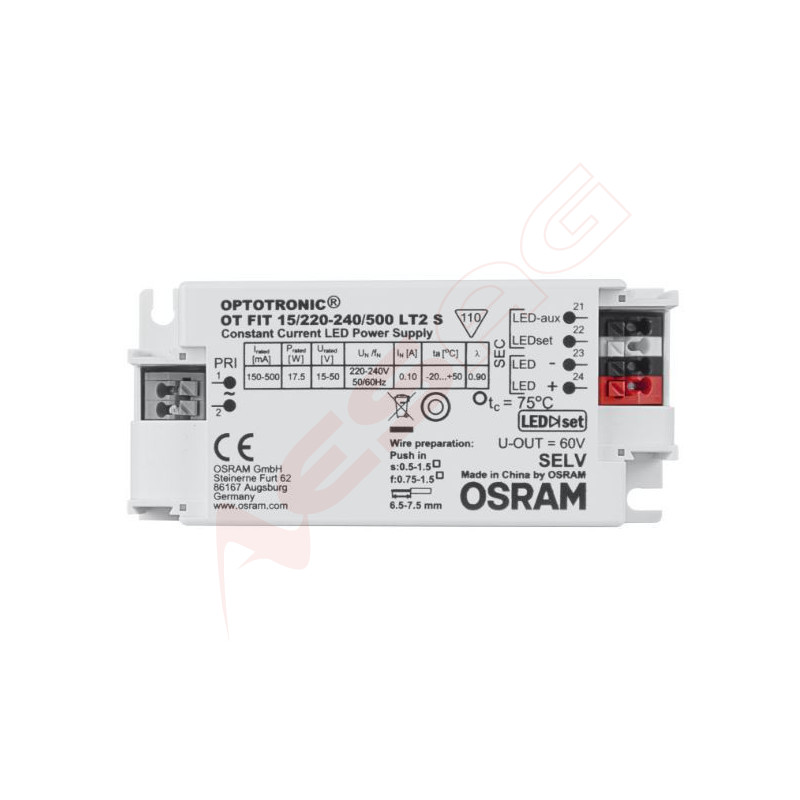 Osram Netzteil - CC Driver 150~500mA, 15~50V Osram - Artmar Electronic & Security AG 