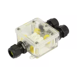 Synergy 21 - Waterproof connector box 3 ports transparent - 148729 - 1
