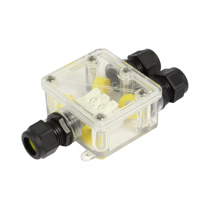 Synergy 21 - Waterproof connector box 3 ports transparent - 148729 - 1