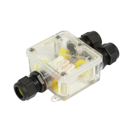 Synergy 21 - Waterproof connector box 3 ports transparent - 148729 - 1