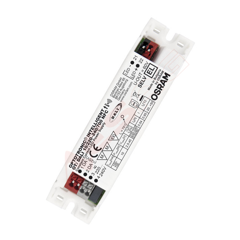 Osram power supply - CC Driver 150~700mA, 2.5~45V dali NFC - 167849 - 1