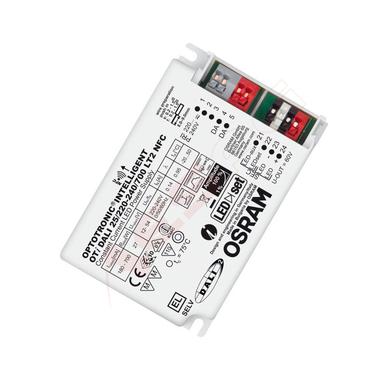 Osram Netzteil - CC Driver 180~700mA, 12~54V dali NFC Osram - Artmar Electronic & Security AG 