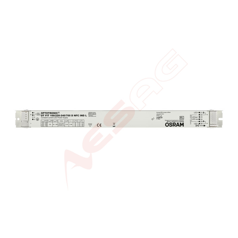 Osram power supply - CC Driver 75~350mA, 54~216V NFC Osram - Artmar Electronic & Security AG