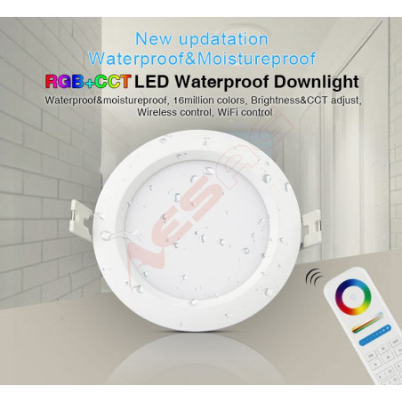 Synergy 21 LED Panel Round 6W RGB-WW with radio and WLAN IP54 *Milight/Miboxer* - 153392 - 1
