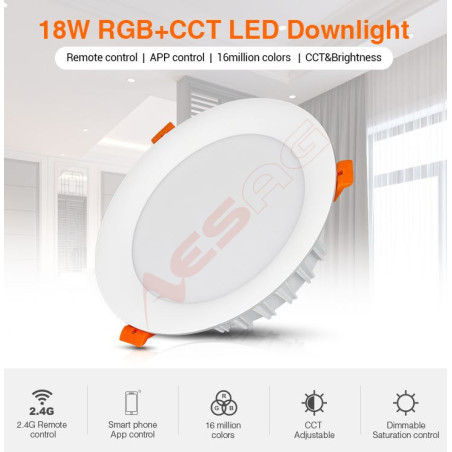 Synergy 21 LED Panel Round 18W RGB-WW with radio and WLAN *Milight/Miboxer* - 153394 - 1