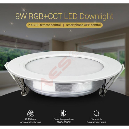 Synergy 21 LED Panel Round 9W RGB-WW with radio and WLAN *Milight/Miboxer* - 167822 - 1