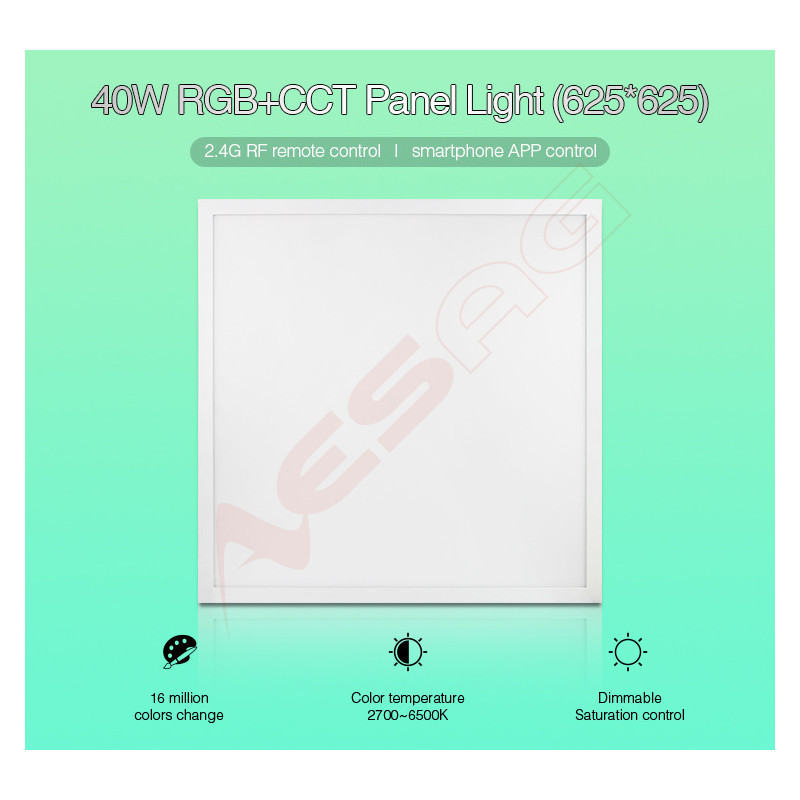 Synergy 21 LED light panel 620*620 RGB-WW (RGB-CCT) Milight/Miboxer Synergy 21 LED - Artmar Electronic & Security AG 