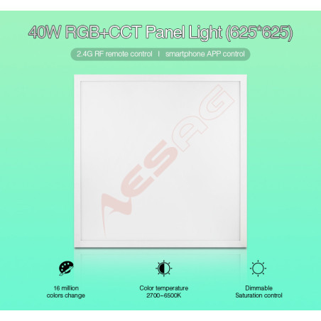 Synergy 21 LED light panel 620*620 RGB-WW (RGB-CCT) Milight/Miboxer Synergy 21 LED - Artmar Electronic & Security AG