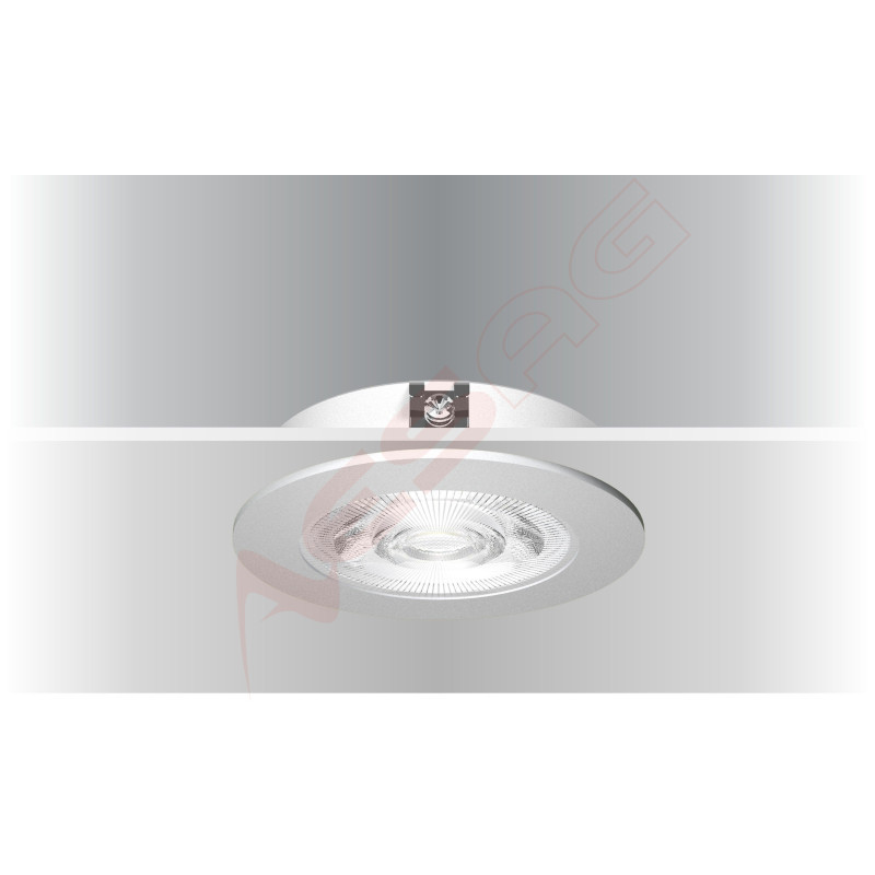 Synergy 21 LED recessed ceiling spotlight Helios silver, round, neutral white Synergy 21 LED - Artmar Electronic & Security AG