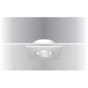 Synergy 21 LED recessed ceiling spotlight Helios white, square, warm white Synergy 21 LED - Artmar Electronic & Security AG