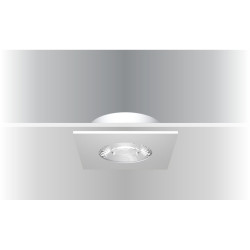 Synergy 21 LED recessed ceiling spotlight Helios white, square, neutral white Synergy 21 LED - Artmar Electronic & Security AG