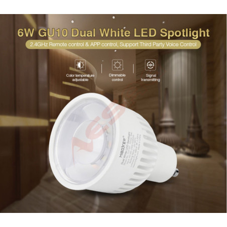 Synergy 21 LED Retrofit GU10 6W GU10 Dual White LED Spotlight *Milight/Miboxer* Synergy 21 LED - Artmar Electronic & Security AG