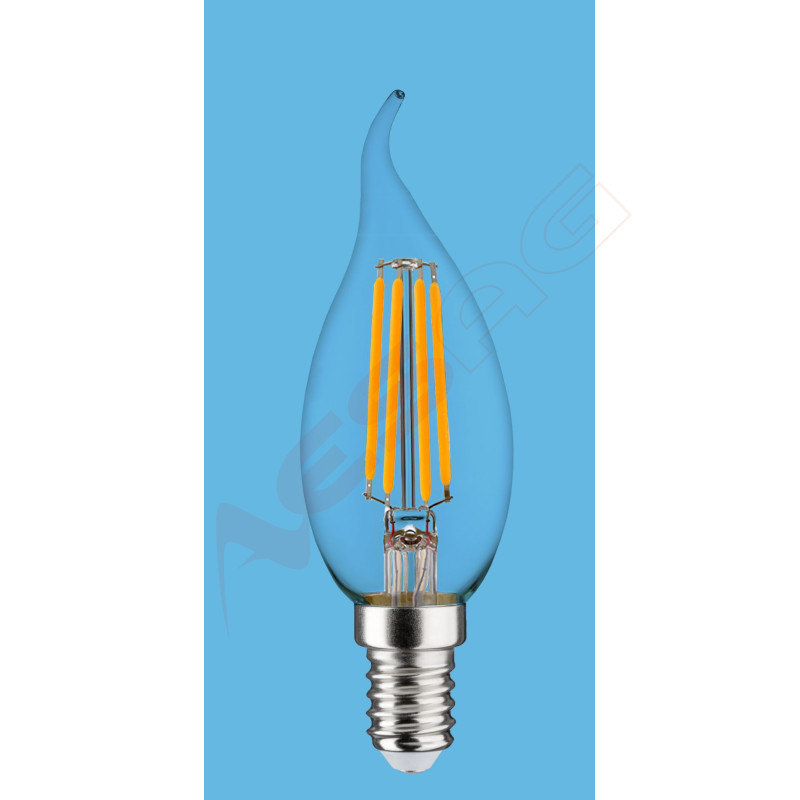 Synergy 21 LED Retrofit E14 Kerze klar geschweift 4,5W ww dimmbar Synergy 21 LED - Artmar Electronic & Security AG 