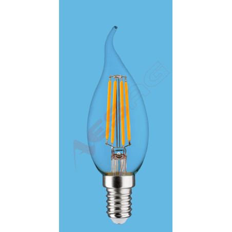 Synergy 21 LED Retrofit E14 candle milky curved 4.5W ww Synergy 21 LED - Artmar Electronic & Security AG