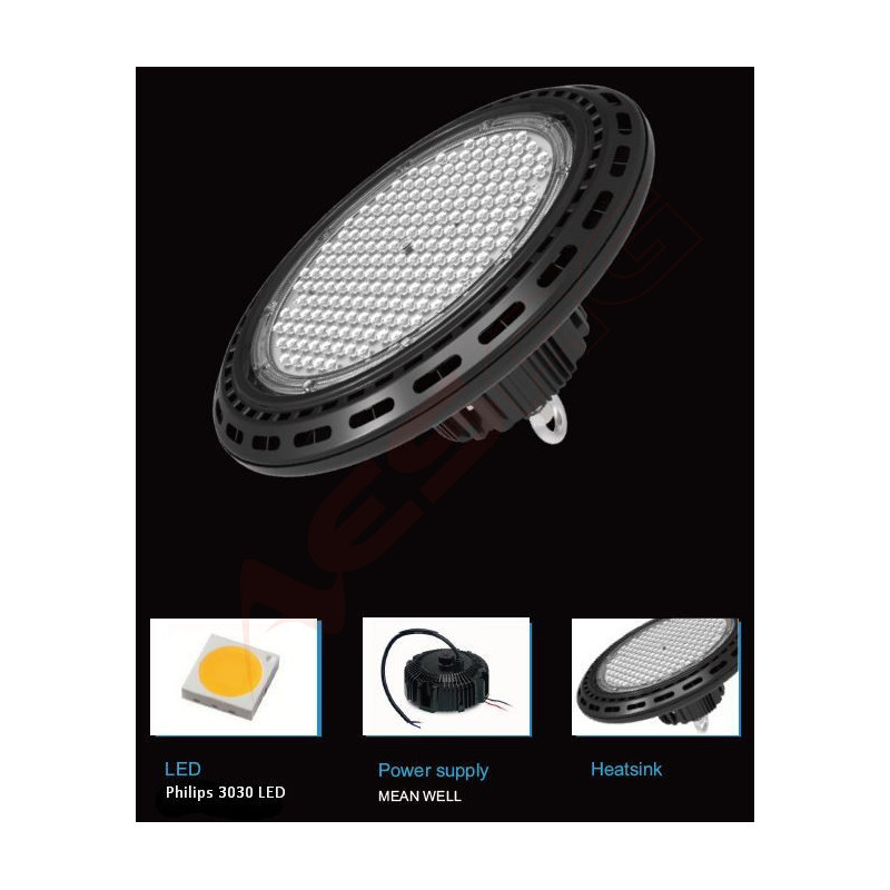 Synergy 21 LED spot pendant light UFO 240W for industry/warehouses cw 90° Synergy 21 LED - Artmar Electronic & Security AG