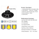 Synergy 21 LED spot pendant light UFO 80W for industry/warehouses cw 90° Synergy 21 LED - Artmar Electronic & Security AG