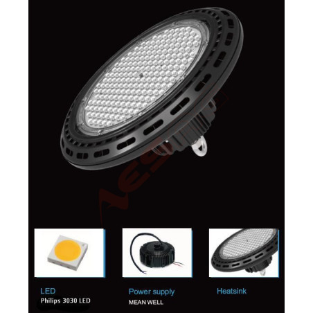 Synergy 21 LED spot pendant light UFO 160W for industry/warehouses cw 90° Synergy 21 LED - Artmar Electronic & Security AG